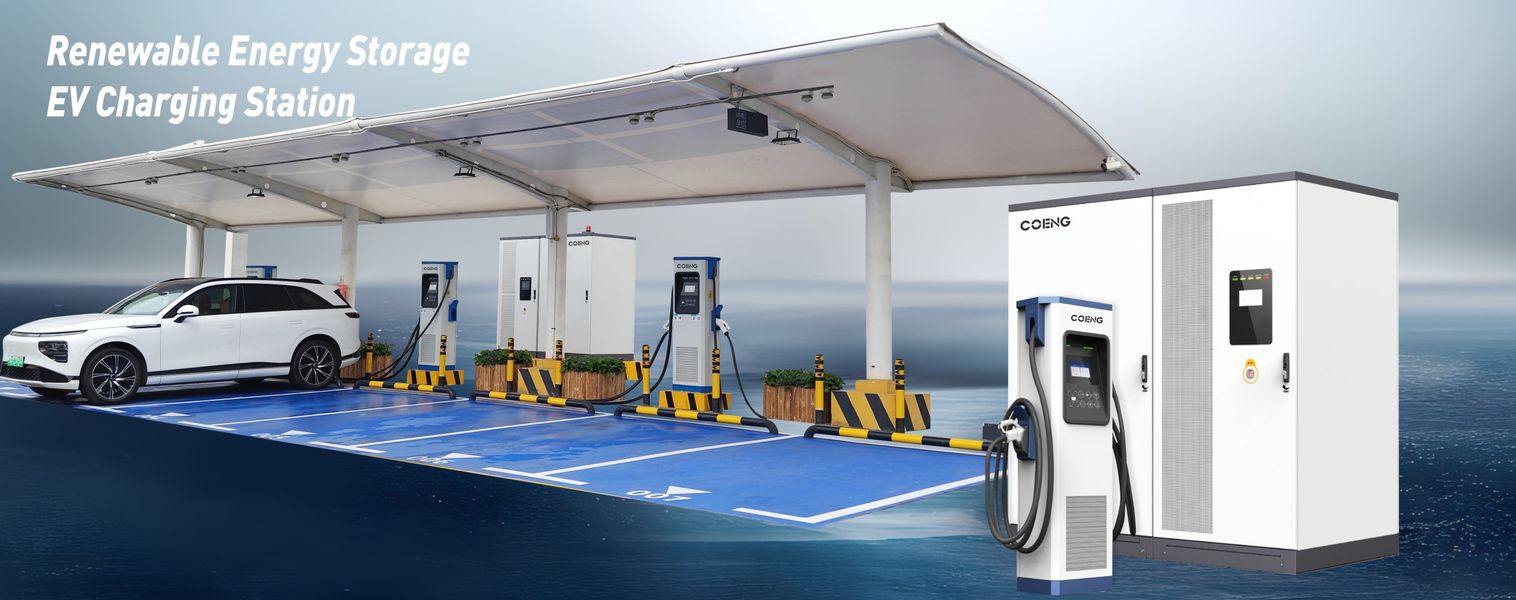 Stasiun pengisian daya EV penyimpanan energi terbarukan