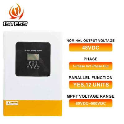 Hybrid Solar Inverter 5.5kW 48V Single Phase Pure Sine Wave with MPPT & WiFi Monitoring