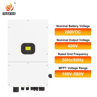 MPPT Pure Sine Wave On/Off Grid Hybrid Solar Inverter IP66 Three Phase 40V-60V 10kw 15kw Dual Output