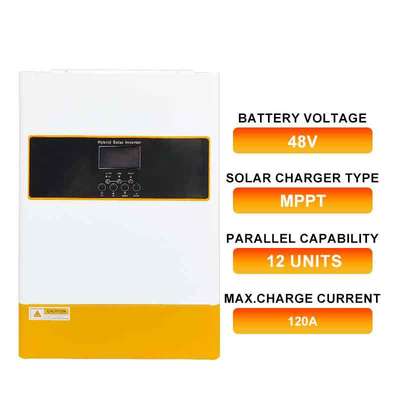 6.2kw 48V Hybrid Solar Inverter Pure Sine Wave Off Grid Single Phase MPPT Battery Backup Support